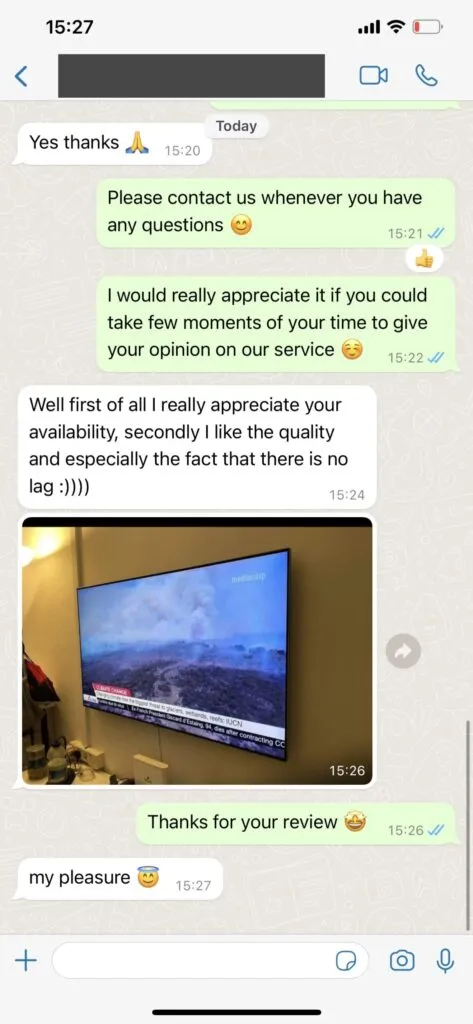 WhatsApp Feedback Stabilität Ayoumas
